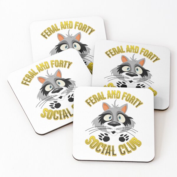 Item preview, Feral and Forty Social Club  designed and sold by TheEndDesign.