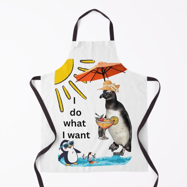 Artikelvorschau, Witziger Pinguin mit Urlaubsfeeling- Ich mache, was ich will entworfen und verkauft von Katja LebenFreude.
