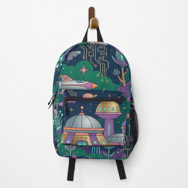 Item preview, Futuristic Space City Circuit Board Neon Alien Garden designed and sold by zzz888.