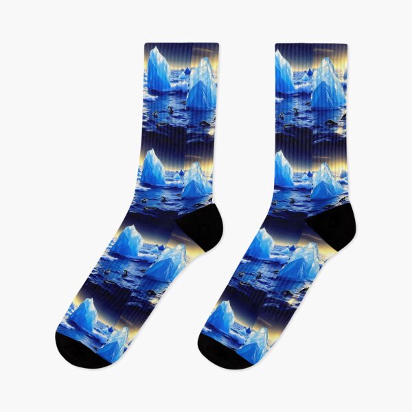 Item preview, Frozen Dawn of the North Arctic Ocean Iceberg Sunrise designed and sold by AwesomeDigiShop.
