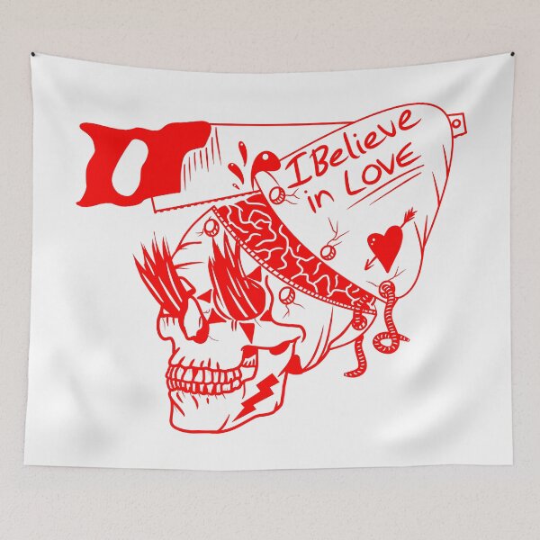 Item preview, I believe in love funny Skull  designed and sold by piedaydesigns.