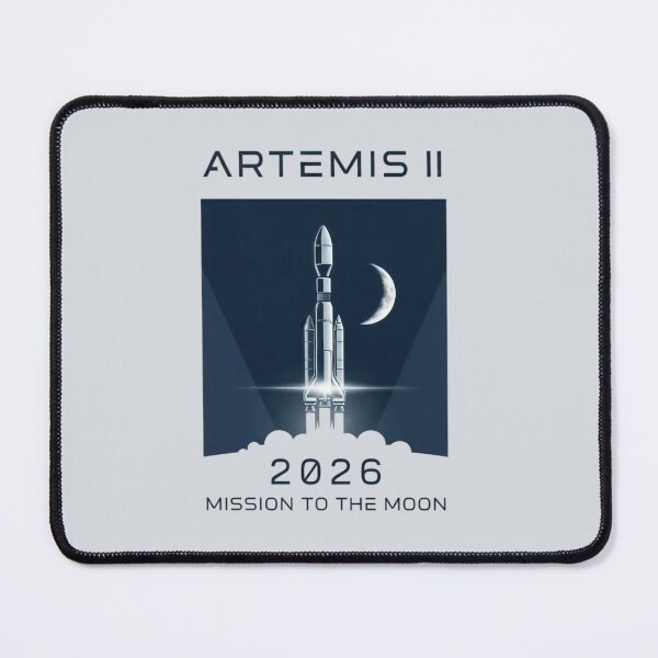 Item preview, Artemis II Mission To The Moon 2026 Space Launch Art, Artemis 2 designed and sold by KiwiRider.