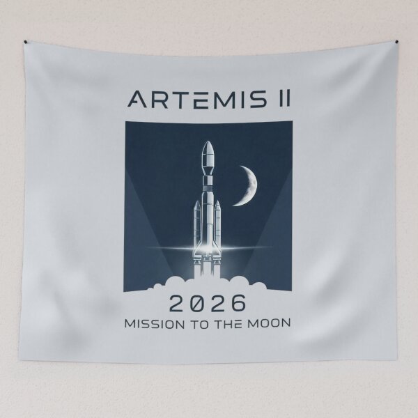 Item preview, Artemis II Mission To The Moon 2026 Space Launch Art, Artemis 2 designed and sold by KiwiRider.