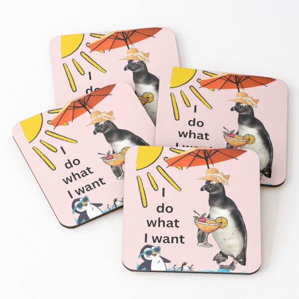 Item preview, Happy-spirited penguin with a holiday feeling - I do what I want designed and sold by Katja LebenFreude.