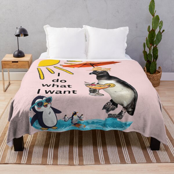 Item preview, Happy-spirited penguin with a holiday feeling - I do what I want designed and sold by Katja LebenFreude.