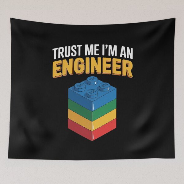 Item preview, I'm An Engineer Kids Brick Builder Bricks Building Blocks designed and sold by joyouartArt.