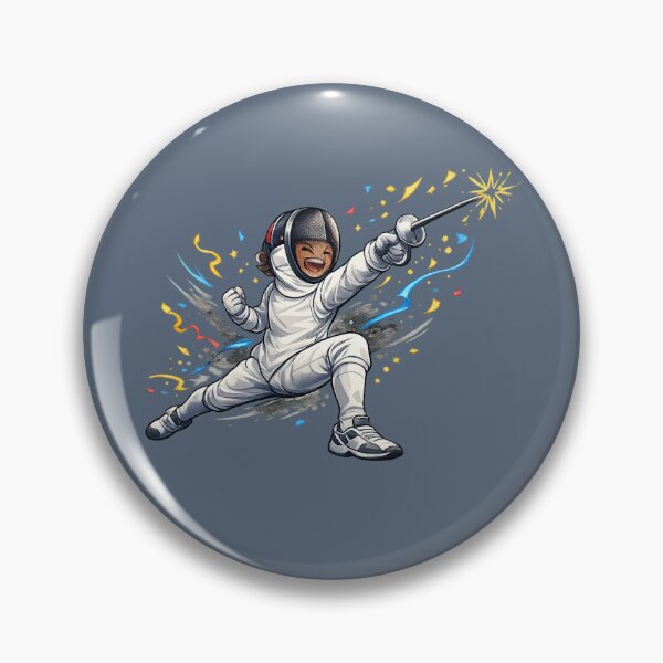 Item preview, Cute Cartoon Fencing designed and sold by ChillCharmStudio.