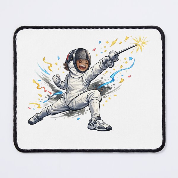 Item preview, Cute Cartoon Fencing designed and sold by ChillCharmStudio.
