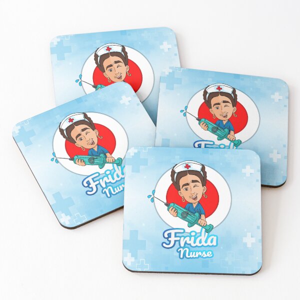 Item preview, Whimsical Homage: Cartoon Parody of Frida Kahlo as a Playful Nurse designed and sold by Arte Cartoon From TagTeam Group.