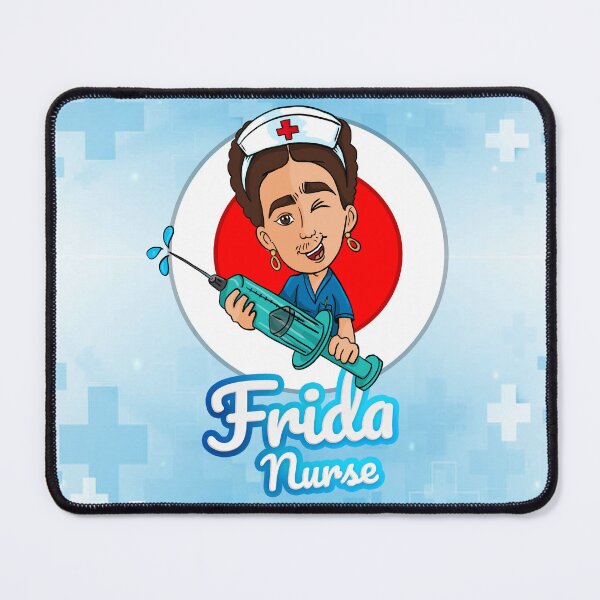 Item preview, Whimsical Homage: Cartoon Parody of Frida Kahlo as a Playful Nurse designed and sold by Arte Cartoon From TagTeam Group.