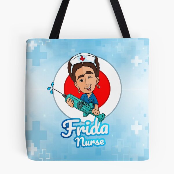 Item preview, Whimsical Homage: Cartoon Parody of Frida Kahlo as a Playful Nurse designed and sold by Arte Cartoon From TagTeam Group.