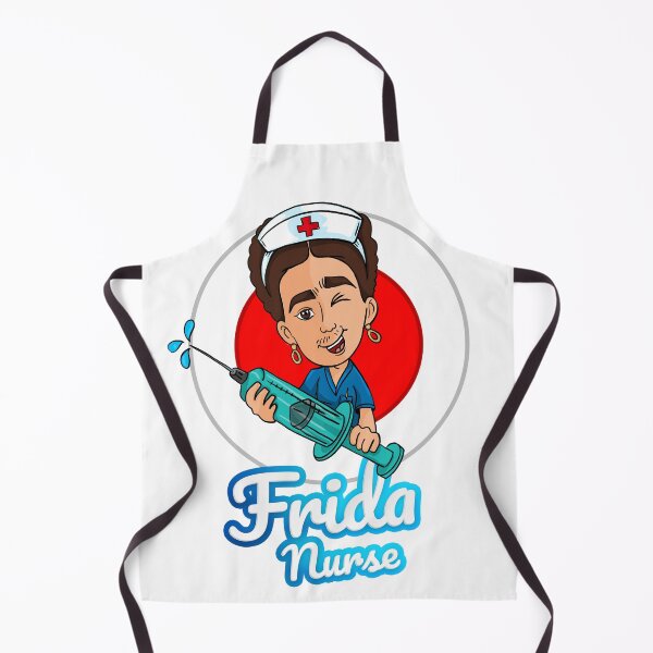 Item preview, Whimsical Homage: Cartoon Parody of Frida Kahlo as a Playful Nurse designed and sold by Arte Cartoon From TagTeam Group.