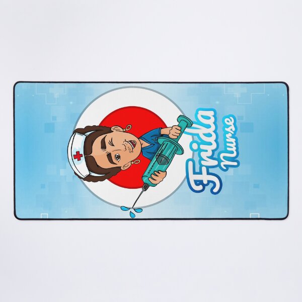 Item preview, Whimsical Homage: Cartoon Parody of Frida Kahlo as a Playful Nurse designed and sold by Arte Cartoon From TagTeam Group.