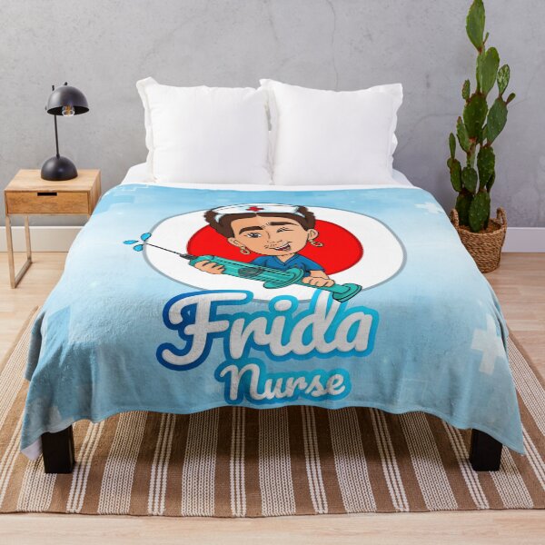 Item preview, Whimsical Homage: Cartoon Parody of Frida Kahlo as a Playful Nurse designed and sold by Arte Cartoon From TagTeam Group.