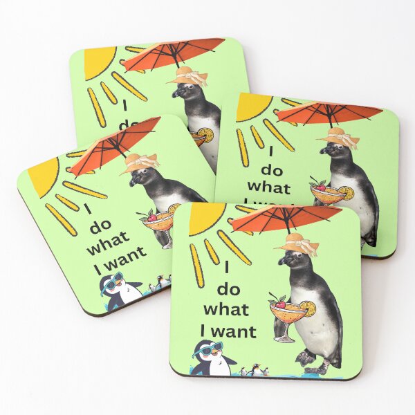 Item preview, Penguin with a holiday feeling - I do what I want designed and sold by Katja LebenFreude.