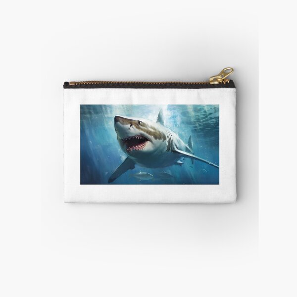 Item preview, Great White Shark Attack – Epic Underwater Predator Illustration designed and sold by StudioDina.