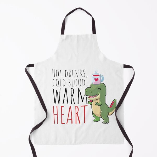 Item preview, Pixel Dino Love – Warm Heart & Hot Drink designed and sold by sorryNOTsorry.brand.