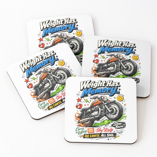 Item preview, Weight Has Memory Vintage Motorcycle Art - Retro Moto Aesthetic Slogan for Classic Bike Lovers, Orange Cafe Racer Graphic, Distressed Biker Quote Apparel, Made for the Ride, No Limits All Soul Gear designed and sold by Vivaan Studio.