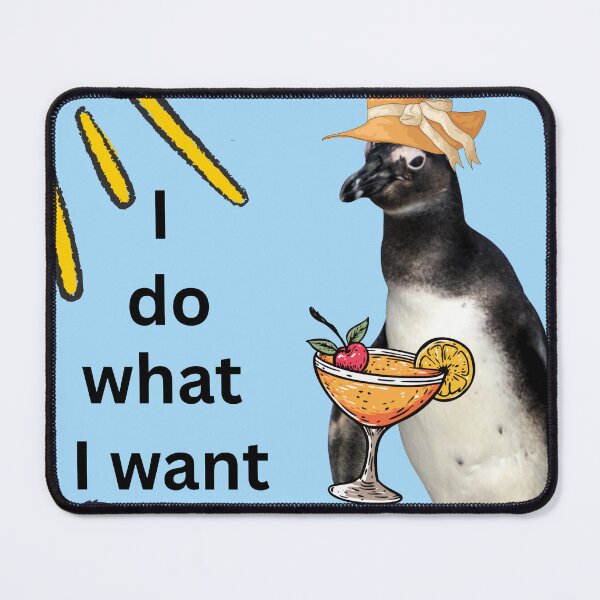 Item preview, Happy penguin with a holiday feeling - I do what I want designed and sold by Katja LebenFreude.