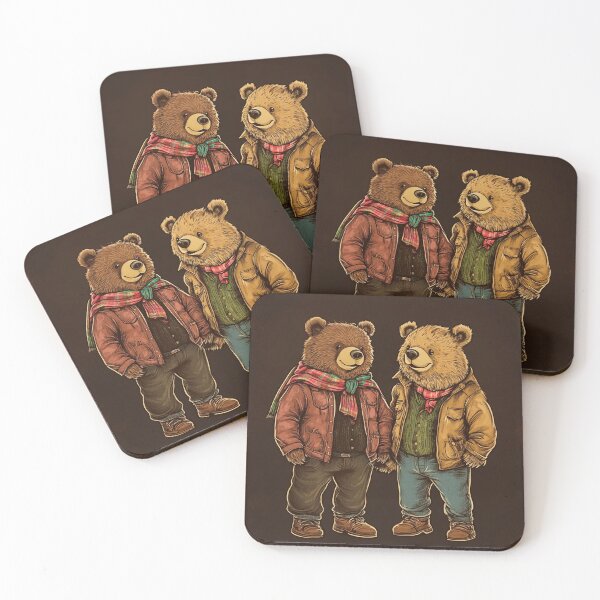 Item preview, Gay Bears Couple in Love – Cozy Valentines Day designed and sold by TeesAndSass.