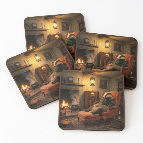 Item preview, Badger Relaxes in His Cozy Den designed and sold by Tridentulus.