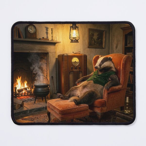 Item preview, Badger Relaxes in His Cozy Den designed and sold by Tridentulus.