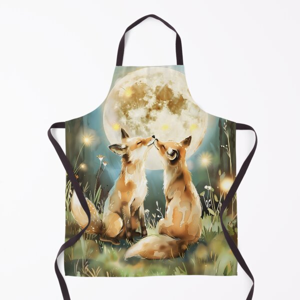 Item preview, Fox Couple Watercolor Woodland Love Art designed and sold by WabiSabiSjak.