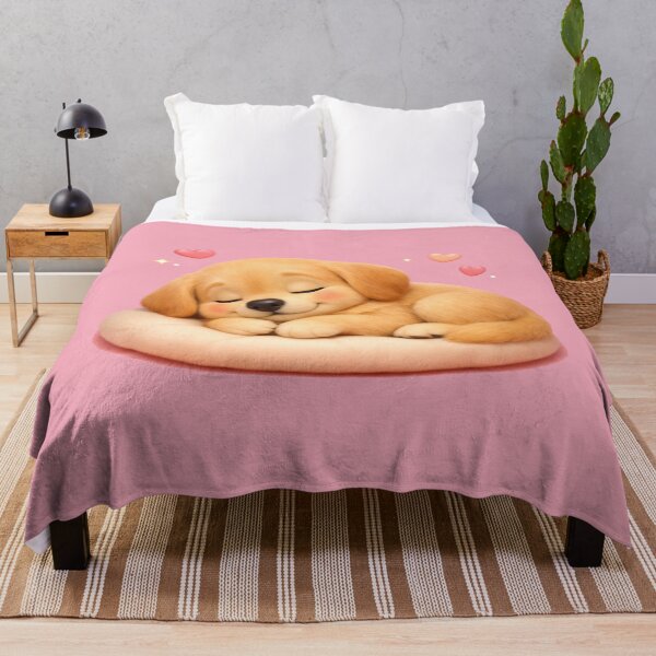 Item preview, Sleepy Golden Retriever Puppy – Cozy Dog Mom Valentine Nap Art designed and sold by dogmomtees.