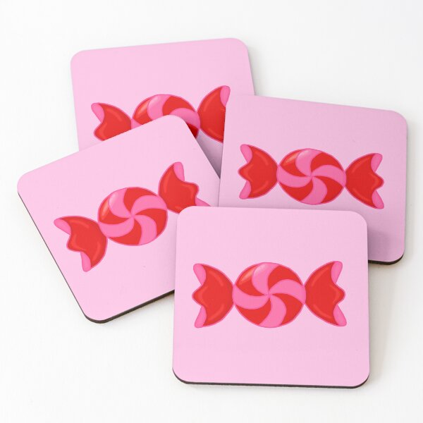 Item preview, Round red and pink spiral candy designed and sold by Pandaerable.