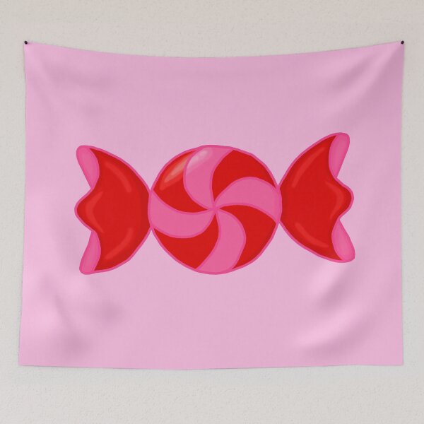 Item preview, Round red and pink spiral candy designed and sold by Pandaerable.