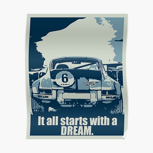 Classic Racing Car Poster