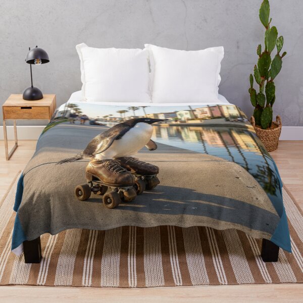 Item preview, Penguin Quits Arctic Moves to Venice Beach designed and sold by Tridentulus.