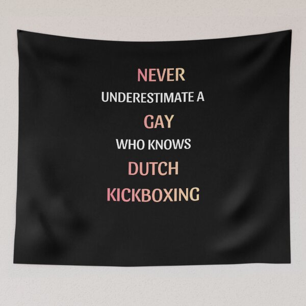 Item preview, Funny Gay Dutch Kickboxing Pride Design designed and sold by thurma85.