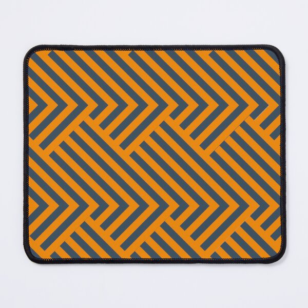Item preview, Orange and Charcoal Geometric Herringbone Pattern designed and sold by PatternDesign01.
