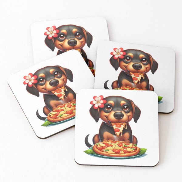 Item preview, Pizza Pup Paradise: Colorful Canine Delight with Flower Power 3 designed and sold by Arte Cartoon From TagTeam Group.
