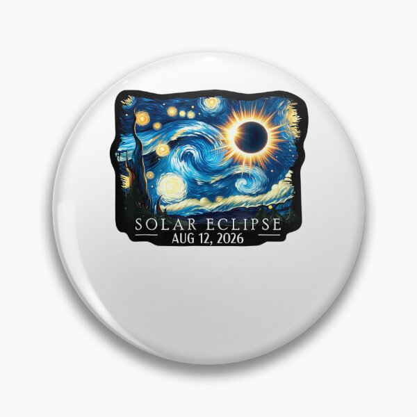 Item preview, Solar Eclipse August 12 2026 Starry Night Eclipse Totality designed and sold by pansak.