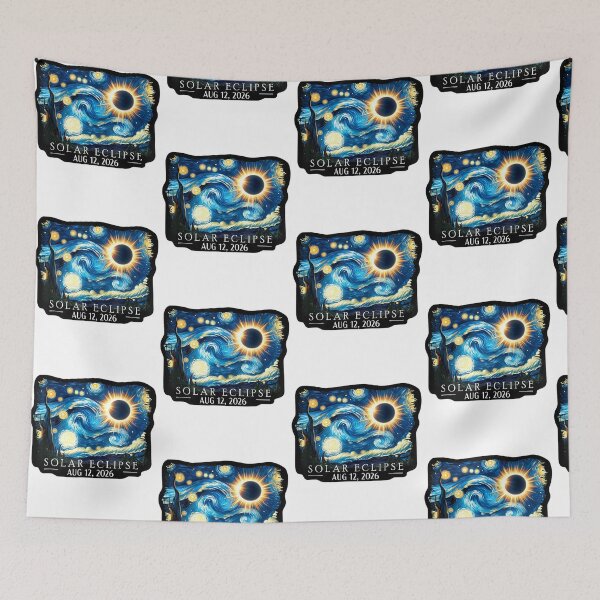 Item preview, Solar Eclipse August 12 2026 Starry Night Eclipse Totality designed and sold by pansak.
