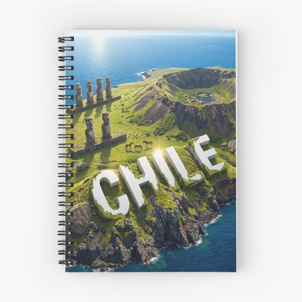 Item preview, Aerial Easter Island: Moai, Rano Kau Volcano, and Chile Text designed and sold by MyEz Style.