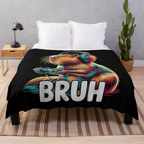 Item preview, Bruh Capybaras Funny Video Games Capybara Art for Men Women Kids , Capybara Gift Lover  designed and sold by DZIRI NAJAT.