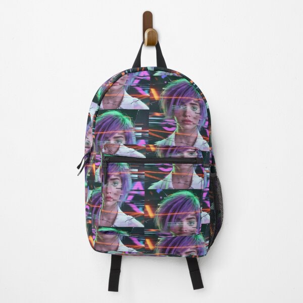 Item preview, Glitchcore Aesthetic Female Portrait Cyberpunk Digital Art designed and sold by SplashTastic.