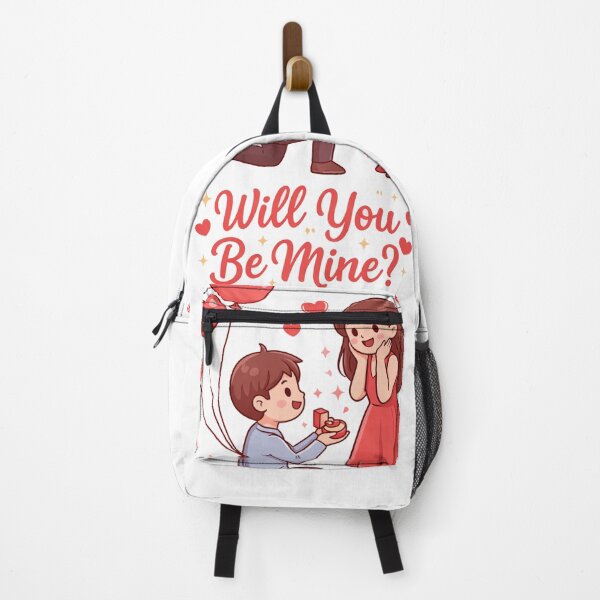 Item preview, Will You Be Mine Cute Proposal Illustration designed and sold by Wizdem Artworkz.