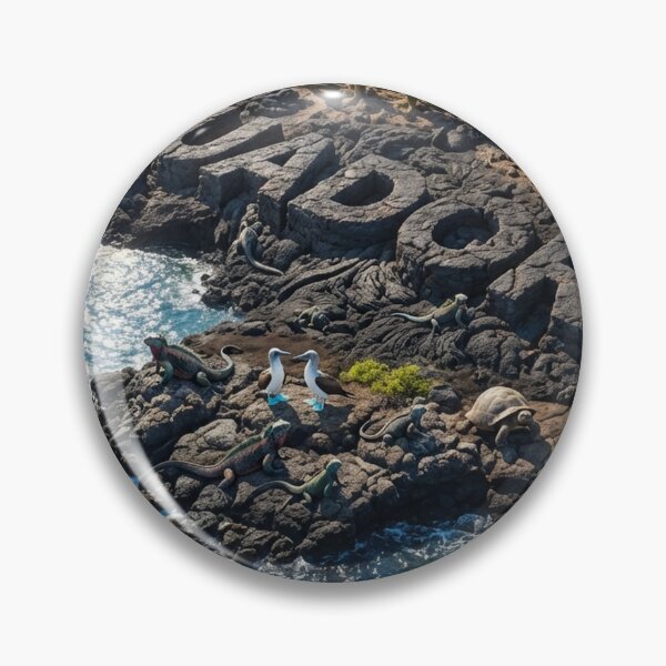 Item preview, Sunny Galapagos Island with Carved 'Ecuador', Wildlife, Volcano designed and sold by MyEz Style.