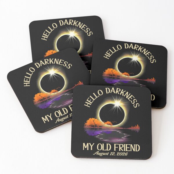 Item preview, Hello Darkness My Old Friend August 12 2026 Totality Eclipse Astronomy designed and sold by pansak.