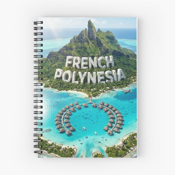 Item preview, French Polynesia Overwater Bungalows, Majestic Island Mountains, Lagoon designed and sold by MyEz Style.