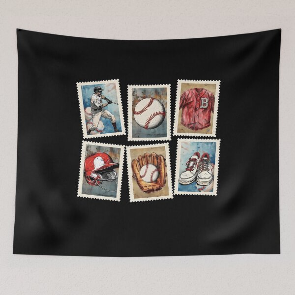 Artikelvorschau, Vintage-Baseballbriefmarken entworfen und verkauft von JacobKotai.