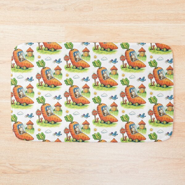 Item preview, Captain Rabbit – Carrot Car Adventure Illustration designed and sold by Dogandesighn.