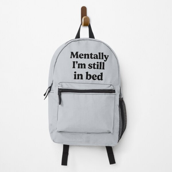 Item preview, Mentally I’m Still in Bed – Minimalist Black Text Design designed and sold by myforestfog.