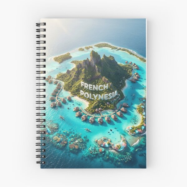 Item preview, French Polynesia Luxury Resort Aerial: Overwater Bungalows, Turquoise Lagoon designed and sold by MyEz Style.