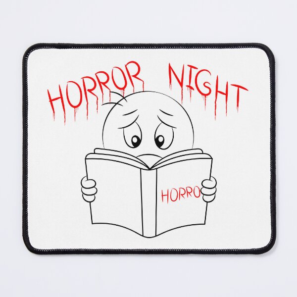 Item preview, Scared Reader Emoji - Horror Night designed and sold by Taglyn.