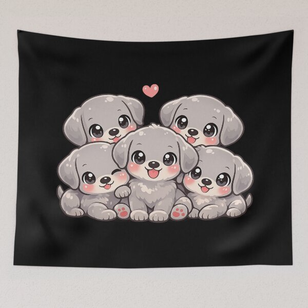 Item preview, Weimaraner dog - Kawaii puppy designed and sold by DamioPolArt.